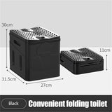 Inodoro plegable portátil para camping y coche
