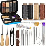 Kit de costura para cuero con aguja grande