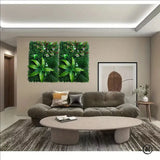 Panel de césped artificial para pared