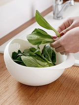 Colador y escurridor de cocina con asa