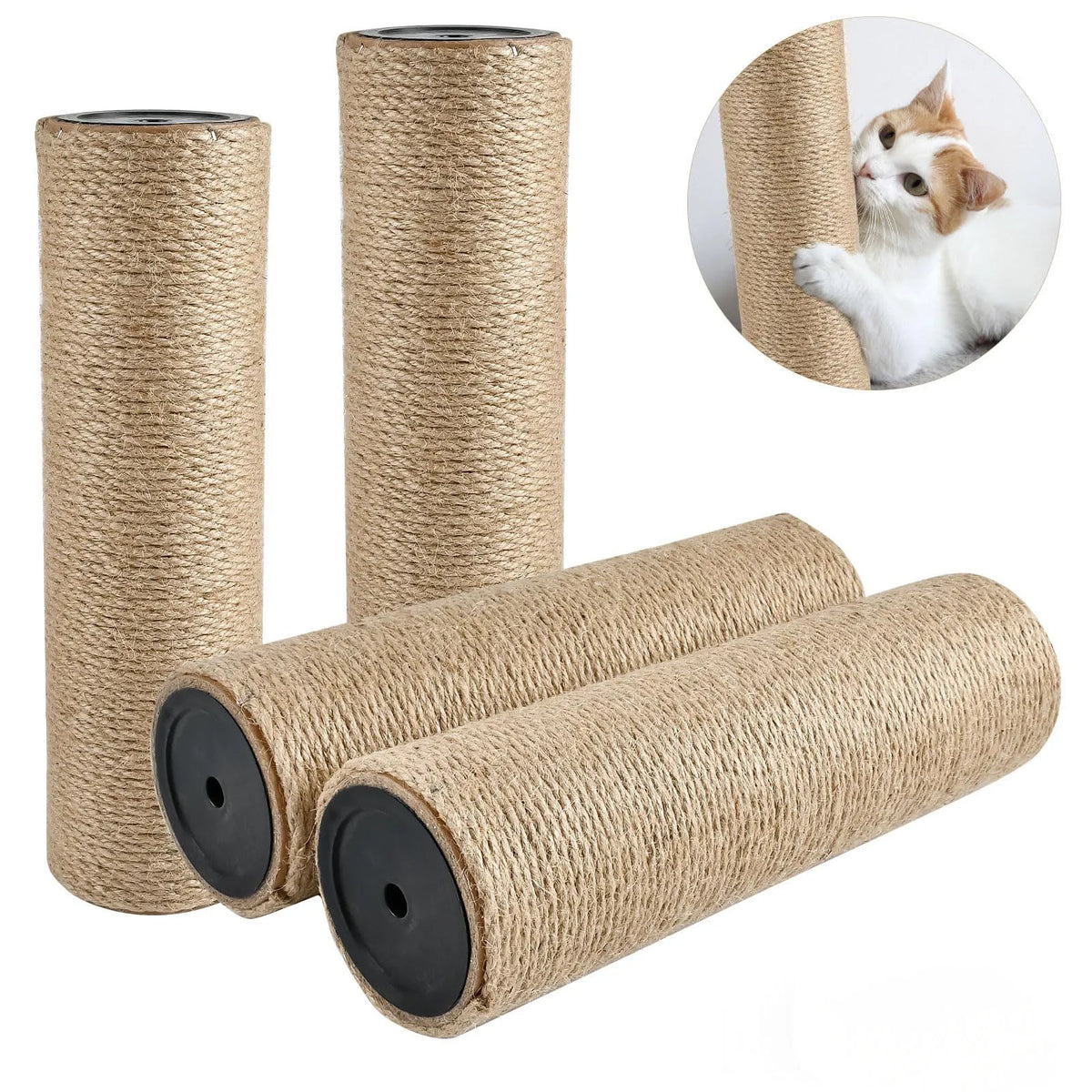 Postes de recambio con sisal para torre rascador (DIY)
