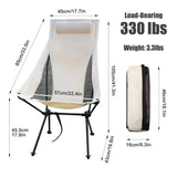 Silla plegable de camping portátil