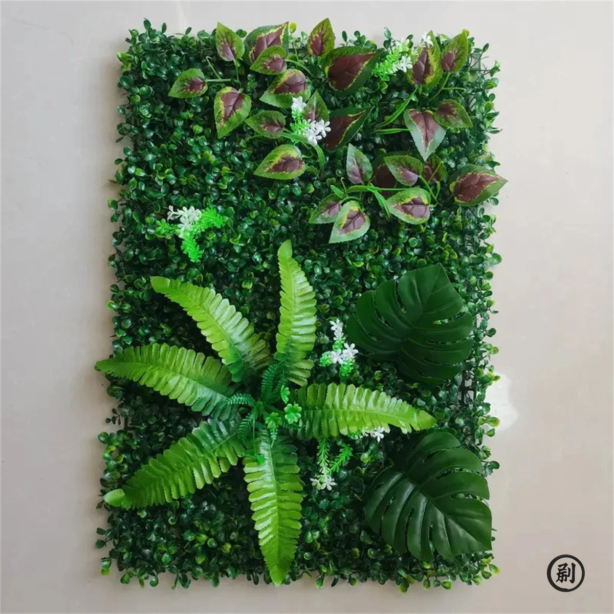 Panel de césped artificial para pared