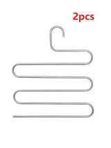Perchero de acero de 5 niveles para pantalones