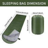 Saco de dormir de camping compacto