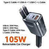 Cargador de coche USB-C 105W carga rápida
