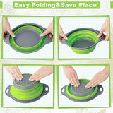 Escurridor plegable de silicona para fruta y verdura