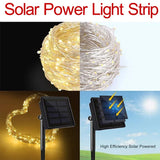 Guirnalda de luces solar para exterior
