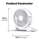 Mini ventilador de mesa recargable USB