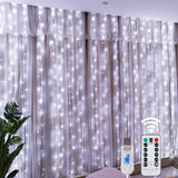 Cortina de luces LED para ventana