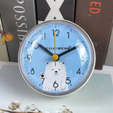 Mini reloj de pared con ventosa antivaho para baño