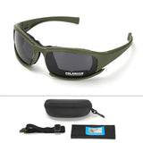 Gafas de protección polarizadas con 4 lentes