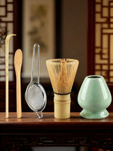 Set de matcha 5 piezas (batidor, colador y cuchara)