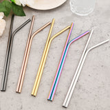 Pajitas metálicas de colores (acero 304)