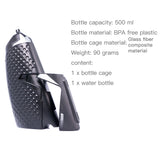 Botella de ciclismo con tapón magnético