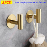 Ganchos adhesivos acero inox (pack)