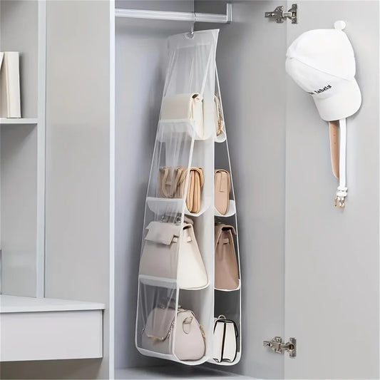 Organizador colgante de bolsos para armario