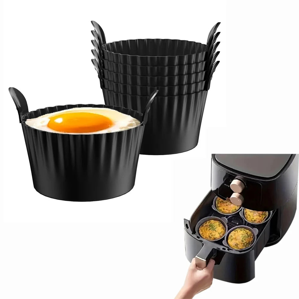 Moldes de silicona para huevos en freidora de aire