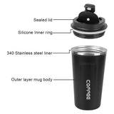 Taza térmica de café para coche 380-510 ml
