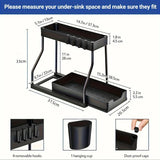 Organizador extensible bajo fregadero 2 niveles
