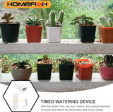 HOMEFISH Automatic Plant Flower Watering Pump Home Sprinkler Drip Irrigation Device 4/8/16 Heads Timer System Kit Garden Tool