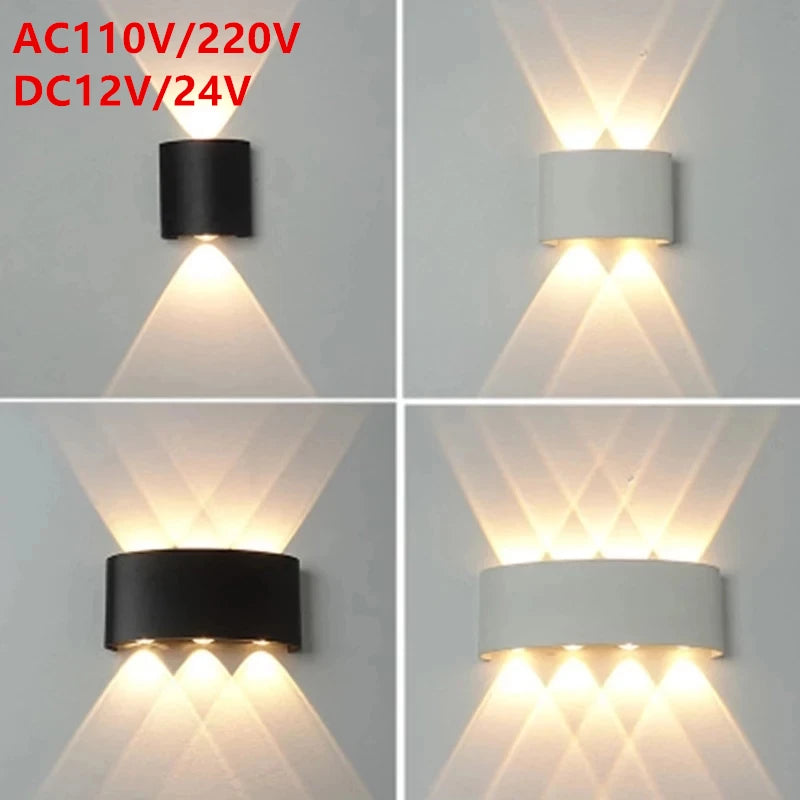 Aplique LED IP65 aluminio interior/exterior