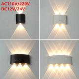 Aplique LED IP65 aluminio interior/exterior