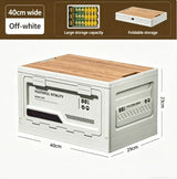Caja organizadora plegable de maletero con banco y tabla picnic