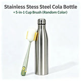0.75/1 Liter Stainless Steel Canteen Kettle Outdoor Camping Hiking Water Bottle Portable Large Capacity Leakproof Drinking Bottl
