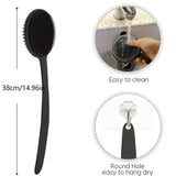Cepillo de silicona para la espalda en la ducha