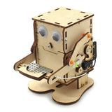 Hucha robot de madera para montar
