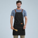 Delantal de cocina impermeable cruzado