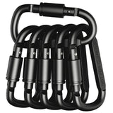 Set de mosquetones de aluminio (4-6 uds)