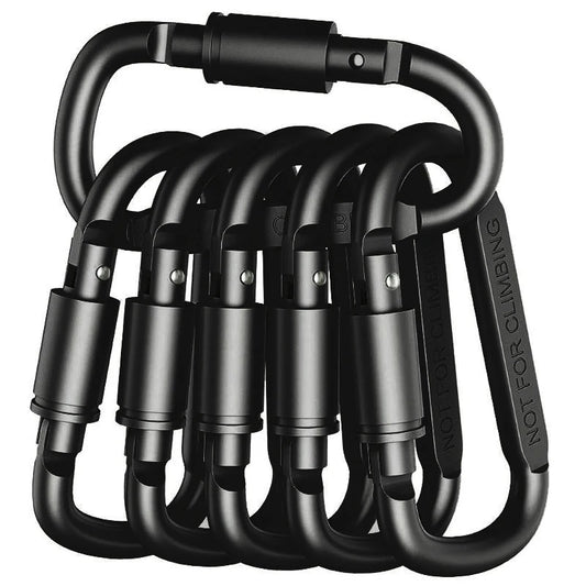 Set de mosquetones de aluminio (4-6 uds)