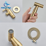 Ducha higiénica WC dorada acero inox
