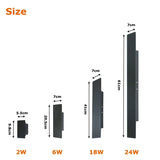 Aplique exterior LED IP65 arriba/abajo aluminio