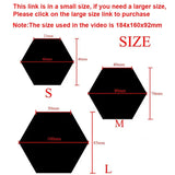 Espejos hexagonales adhesivos para pared