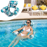 Colchoneta hinchable plegable para piscina y playa