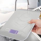 Báscula digital de cocina 10 kg con pantalla LED