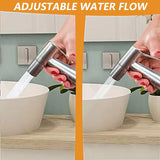 Grifo de baño con ducha de mano de acero inoxidable
