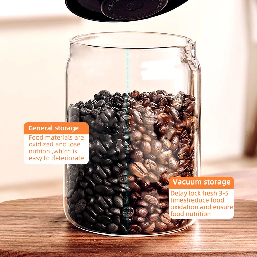 Tarro hermético al vacío para café en grano