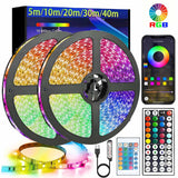 Tira LED RGB 5050 con mando (5-40 m)