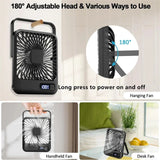 Ventilador de mesa plegable recargable