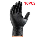 Guantes de nitrilo negro industriales 8 mil