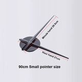 Reloj de pared 3D de números adhesivos 90-120 cm