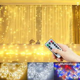 Cortina de luces LED con mando (3-6 m)