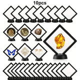 10 cajas expositoras flotantes transparentes