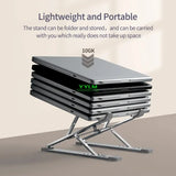 Soporte de aluminio plegable para portátil