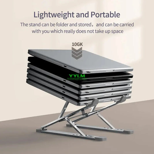 Soporte de aluminio plegable para portátil