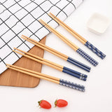 Palillos japoneses de bambú (5 pares)
